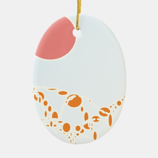 1276 abstrakte Kunst Keramik Ornament (Vorne)