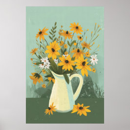 1278 Floral Poster