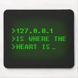 127.0.0.1 ist der Bereich des Herzens Mousepad