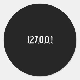 127.0.0.1 RUNDER AUFKLEBER