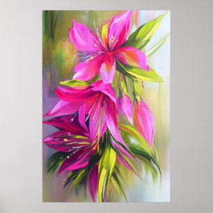 1296 Floral Poster