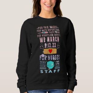 12.05.2022 März von Millionen Krankenschwestern fü Sweatshirt