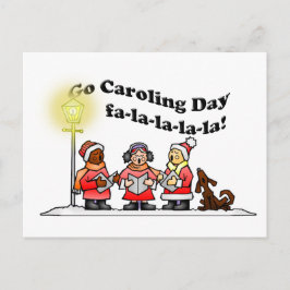12-20 Go Caroling Day Postkarte