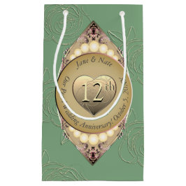 12/30. Pearl Wedding Anniversary Gift Bag Kleine Geschenktüte