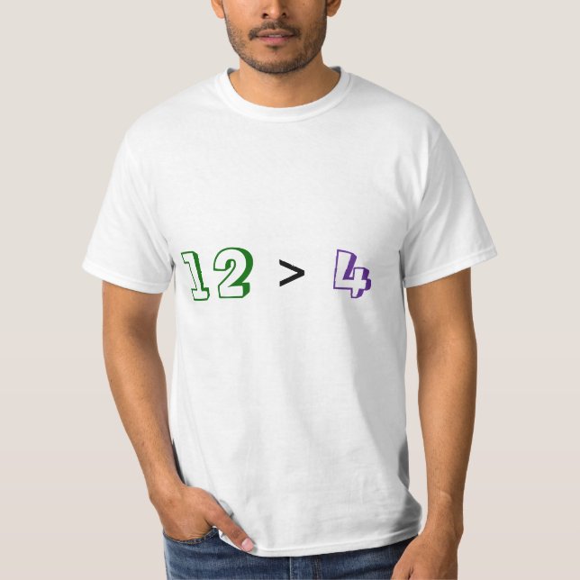 12 > 4 T-Shirt (Vorderseite)
