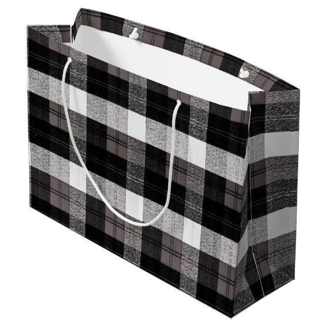 12.5lx4wx9h Großgeschenktasche XMAS Truck Buffalo  Große Geschenktüte (Rückseite Schrägansicht)