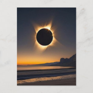 12. August 2026 totale Sonnenfinsternis Grönland Feiertagspostkarte