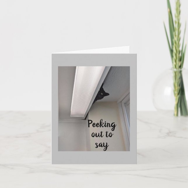 *12.* AUS EINER NIEDLICHEN HIDING KÜCHE FÜR IHRE K KARTE (Vorderseite)