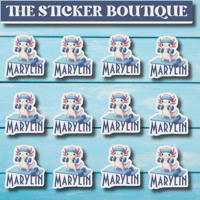 12 Axolotl-Aufkleber in einem Niedlichen Individue Aufkleber (Von Creator hochgeladen)