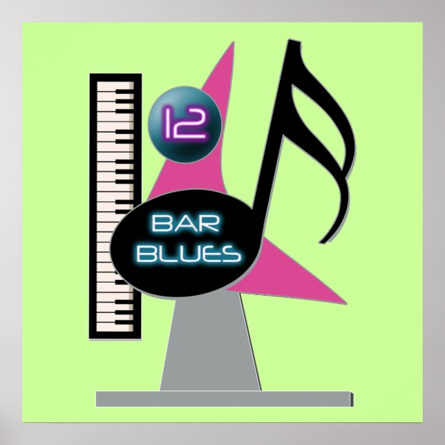 12 Bar Blues Bar Poster (Vorne)