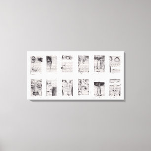 12 Bisclavets on Les Lais de Marie de France C Leinwanddruck