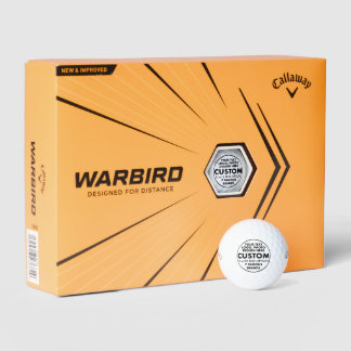 12 Custom Personalisiert Callaway Warbird Golf Bal Golfball