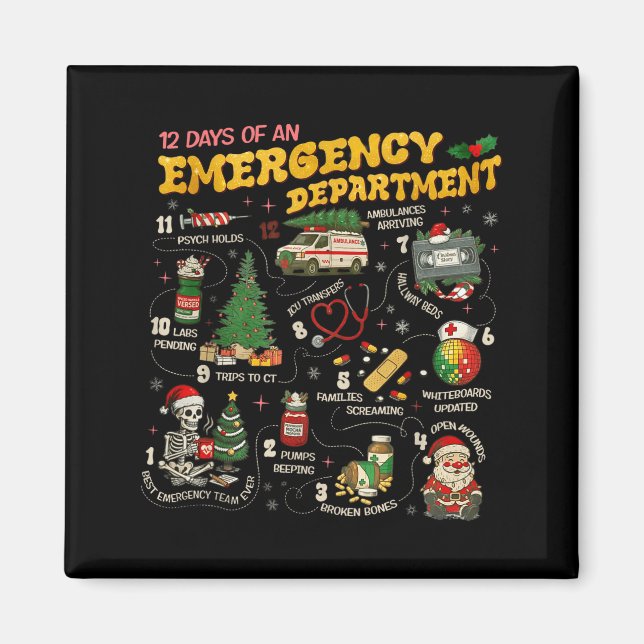 12 Days Of An Emergency Department, Er Nurse Chris Magnet (Vorne)