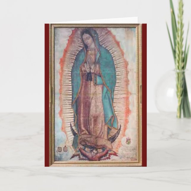 12. Dezember Unsere Lady von Guadalupe Karte (Vorderseite)