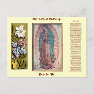 12. Dezember    Unsere Lady von Guadalupe Postkarte
