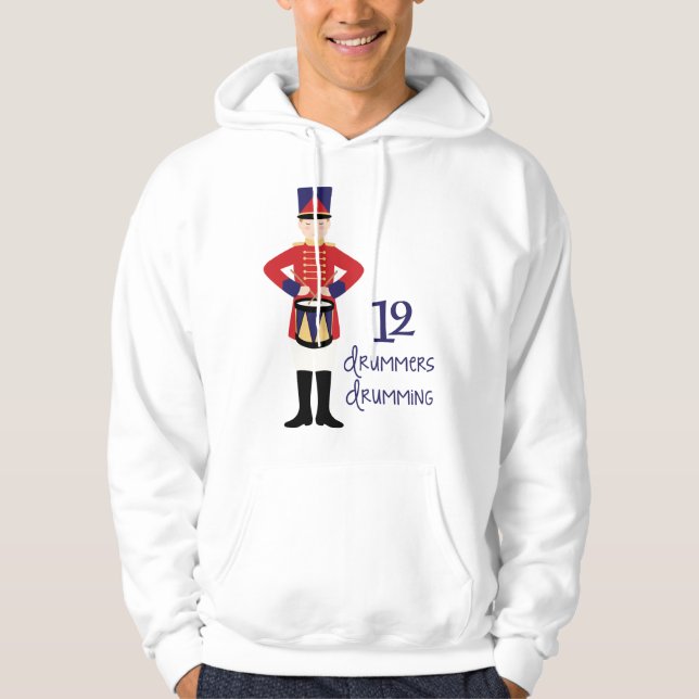12 Drummer Hoodie (Vorderseite)