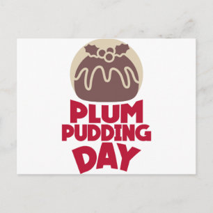 12. Februar - Pudding Day Postkarte
