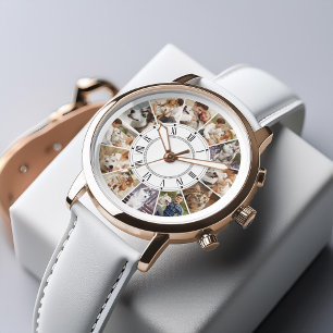 12 Foto Benutzerdefinierte Collage Armbanduhr