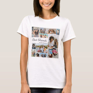 12 Foto Collage Best Friends Forever Unisex T-Shirt