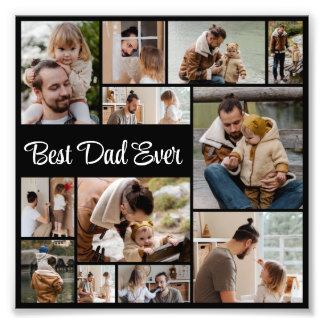 12 Foto Collage Bester Vater je Foto Erweiterung
