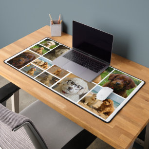 12 Foto-Collage Personalisierte Arbeitsunterlage Schreibtischunterlage
