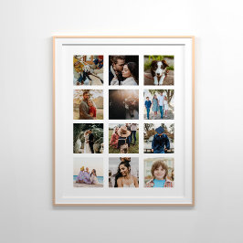 12 Foto-Collage Poster