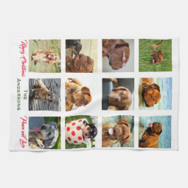 12 Foto der Bildfamilie ✨ Collage Custom Geschirrtuch