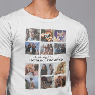 12-Foto-Gedenk-T-Shirt – In Liebender Erinnerung T-Shirt