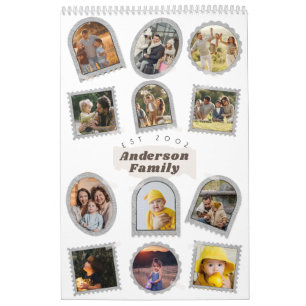 12 Foto Moderne Elegante Collage Family Liebe Kalender