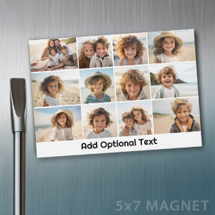 12-Foto-Raster-Collage - Weiß - Mod-Typ Magnet