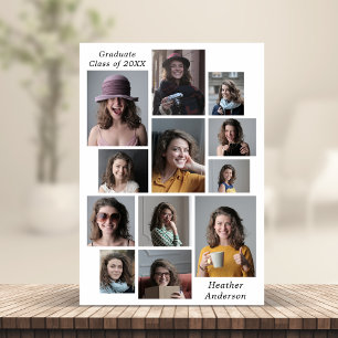 12 FotoCollage Abschluss Magnetkarte