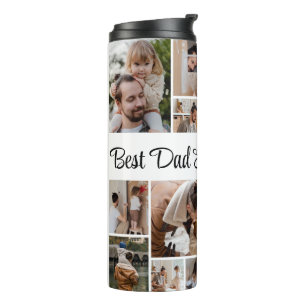 12 FotoCollage Bester Vater je Thermosbecher