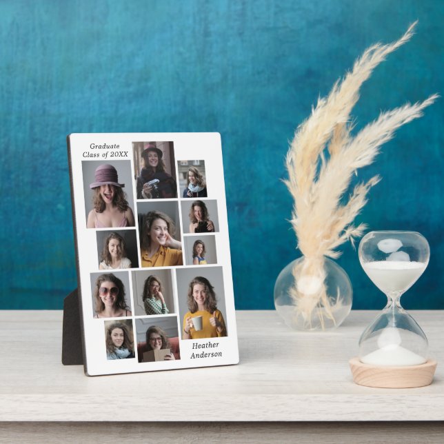 12 FotoCollage Fügen Sie einen beliebigen Abschlus Fotoplatte (Seite)