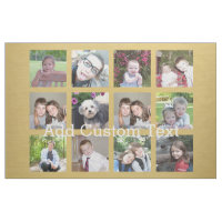 12 FotoCollage mit Gold Hintergrund