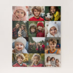 12 Fotomaterial - Fotos nur quadratisch geschnitte Puzzle<br><div class="desc">Das Rätsel ist komplett mit Fotos bedeckt. Verwenden Sie 12 quadratische Fotos und machen Sie ein einzigartiges und trendiges Familienpuzzle mit einem Raster von Fotos.</div>