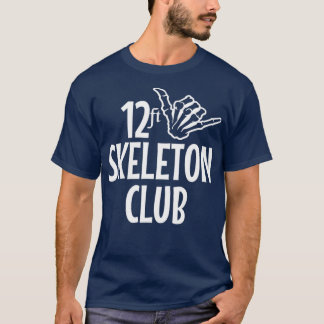 12 Ft Skeleton Club Gigant Skelly Halloween Infern T-Shirt