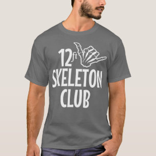 12 Ft Skeleton Club Gigant Skelly Halloween Infern T-Shirt