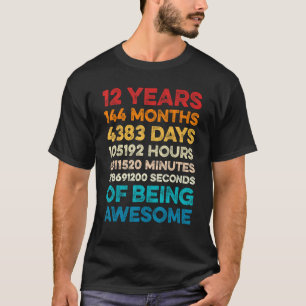 12. Geburtstag 12 Jahre großartig Vintage 12 T-Shirt