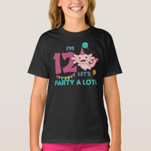 12. Geburtstag Axolotl Zwölf Jahre alt Sweet T-Shi T-Shirt