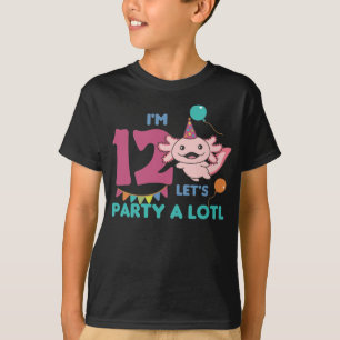 12. Geburtstag Axolotl Zwölf Jahre alt Sweet T-Shi T-Shirt