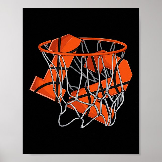 12. Geburtstag Basketball Kinder Poster (Vorne)