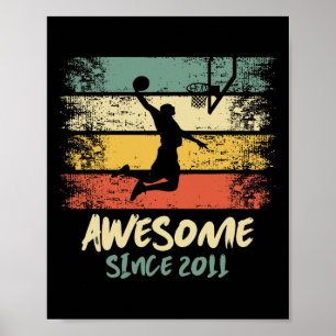 12. Geburtstag Basketball-Spieler Phantastisch sei Poster