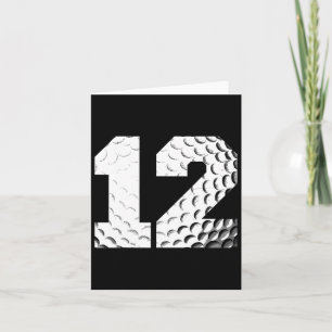 12. Geburtstag Boy Golf Player Golf 12 Jahre alt Karte