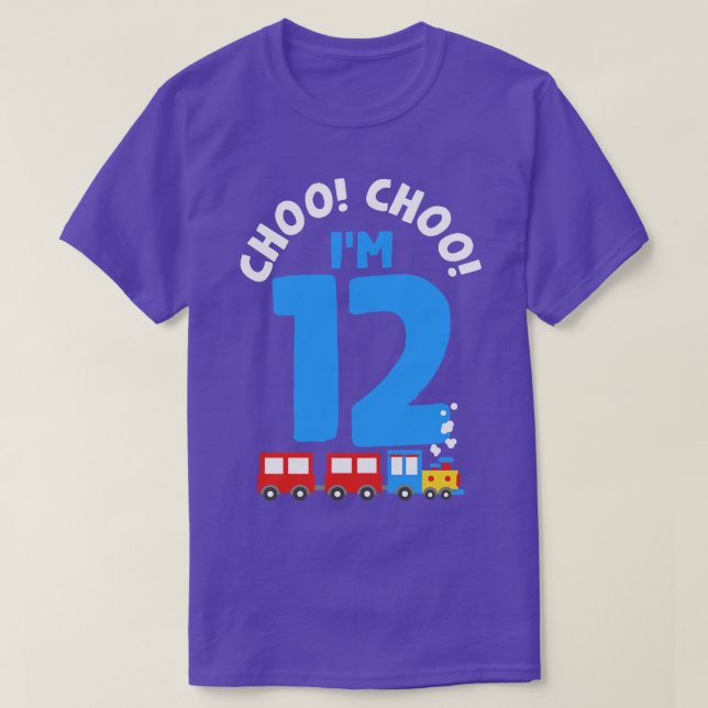 12. Geburtstag Choo Choo Zug T-Shirt (Design vorne)