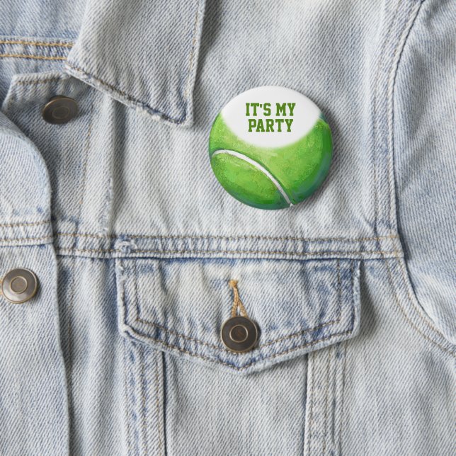 12. Geburtstag Custom Tennis Ball Button (Beispiel)