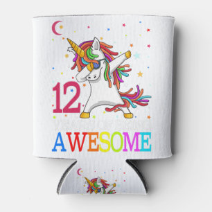 12. Geburtstag Dabbing Einhorn Party Geschenk 12 J Dosenkühler