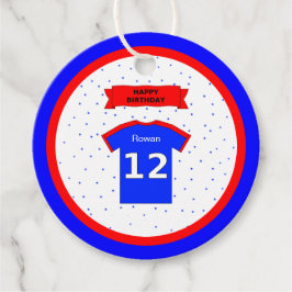 12. Geburtstag danke Ihnen rot-blauen Sportstars Geschenkanhänger