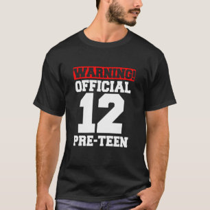 12. Geburtstag Funny Pre-Teen 12 Jahre alt T-Shirt