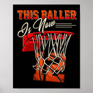 12. Geburtstag für Boy Basketball 12 Jahre Poster