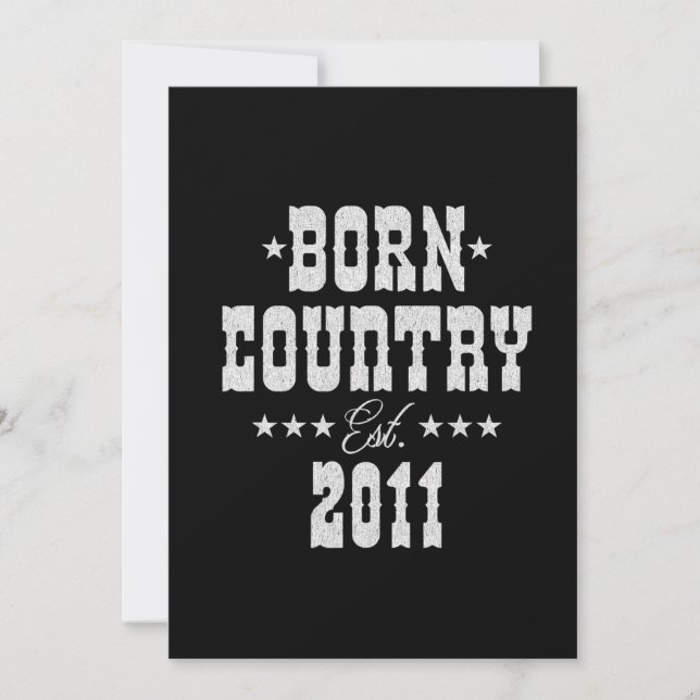 12. Geburtstag für Country Western Music Lover Einladung (Vorderseite)